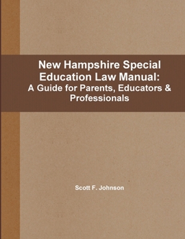 Paperback New Hampshire Special Education Law Manual Book