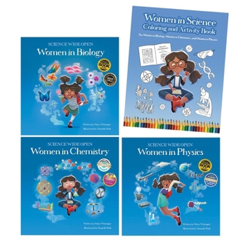 Hardcover Women in Science Hardcover Book Set with Coloring and Activity Book