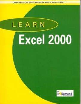 Paperback Learn Excel 2000 Book