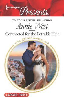 Mass Market Paperback Contracted for the Petrakis Heir [Large Print] Book