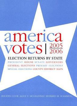 Hardcover America Votes 27: 2005-2006, Election Returns by State Book