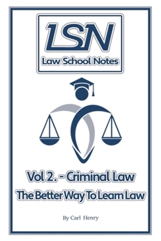 Paperback Law School Notes: Criminal Law Book