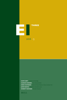 Paperback Encyclopaedia of Islam - Three 2016-5 Book