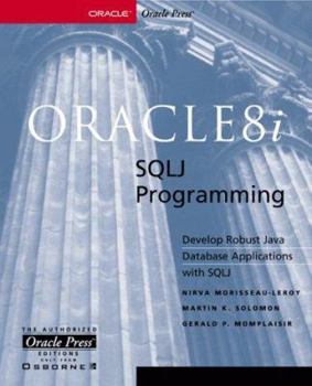 Paperback Oracle8i SQLJ Programming Book