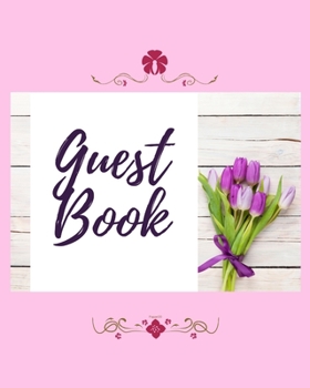 Paperback Guest Book - Tulip Bouquet Book