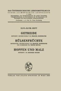 Paperback Getreide / Hülsenfrüchte / Hopfen Und Malz [German] Book