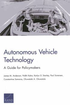 Paperback Autonomous Vehicle Technology: A Guide for Policymakers Book