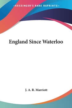 Paperback England Since Waterloo Book