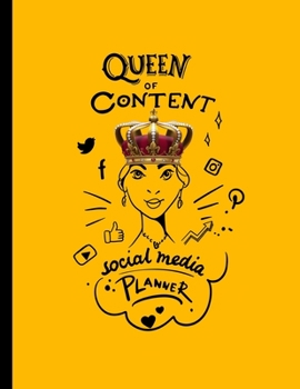 Paperback Queen of Content Social Media Planner: Undated Year Agenda Weekly Scheduler to help you with Social media content planning Book