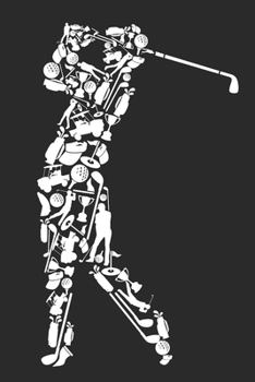 Paperback Schedule Planner 2020: Schedule Book 2020 with Golf Player Cover - Weekly Planner 2020 - 6" x 9" - Flexible Cover - Do to list - Goal list - Book