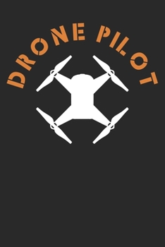 Paperback Notebook: Drone Dot Grid 6x9 120 Pages Book