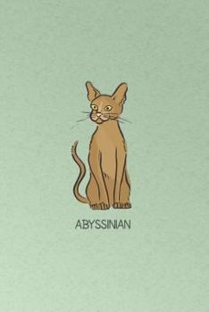 Paperback Abyssinian: Journal 175-Page Cat Notebook Book