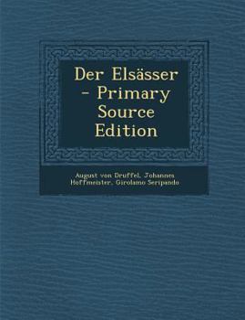 Paperback Der Elsasser - Primary Source Edition [German] Book