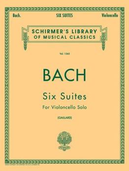 Paperback 6 Suites for Violoncello Solo - Bach Cello Suites Book: Schirmer Library of Classics Volume 1565 Book
