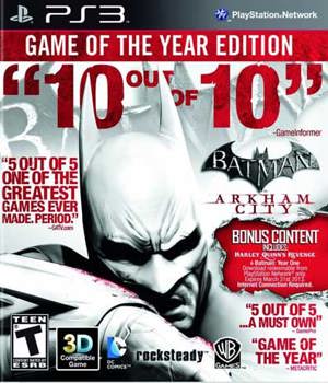 Game - Playstation 3 Batman: Arkham City GOTY Book