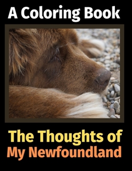 Paperback The Thoughts of My Newfoundland: A Coloring Book