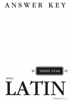 Paperback Henle Latin Third Year Answer Key Book
