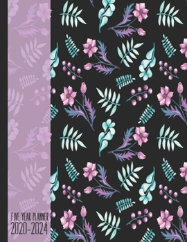 2020-2024: Five Year Planner  60 Months Calendar I Purple Floral I 5 Years of Appointments, Life Goals, Organizer & Log Book I Make Plans I Monthly ... I Motivational Journal I Christmas Gift