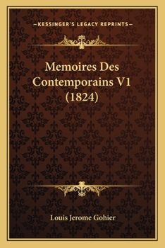 Paperback Memoires Des Contemporains V1 (1824) [French] Book