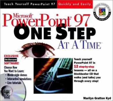 Paperback Microsoft PowerPoint 97 One Step at a Time [With *] Book