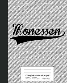 Paperback College Ruled Line Paper: MONESSEN Notebook Book