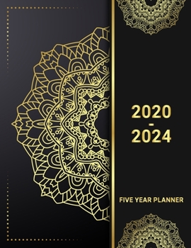 Paperback 5 Year Planner 2020 - 2024: Best Wishes 5 Year Planner Calendar Book 2020-2024 Size 8.5 x 11 Inch, 60 Months Calendar, 5 Year Appointment Calendar Book