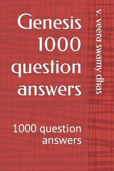 Paperback Genesis 1000 question answers: 1000 question answers Book