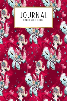 Paperback Journal Lined Notebook: Mermaid Christmas Ocean Adventure Holiday - Blank Lined Journal - Gratitude Journal - 6" x 9" 100 Pg -Motivational Quo Book