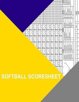 Paperback Softball Scoresheet Book