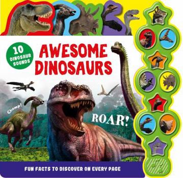 Board book Awesome Dinosaurs: Interactive Children's Sound Book with 10 Buttons Book