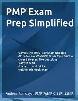 Paperback Pmp Examp Prep Simplified: The Easy Guide Book