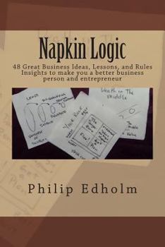 Paperback Napkin Logic: 48 Great Business Ideas, Lessons, and Rules Book