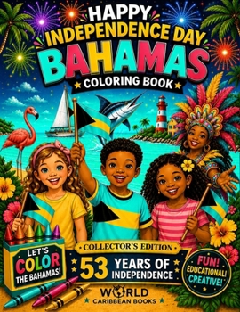 Paperback Happy Independence Day Bahamas Coloring Book [Large Print] Book