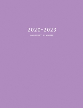 Paperback 2020-2023 Monthly Planner: Large Four Year Planner with Purple Cover Book