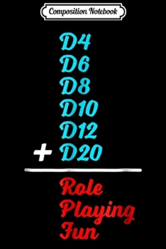 Paperback Composition Notebook: Dungeon Dice Role Playing and math Dragon Journal/Notebook Blank Lined Ruled 6x9 100 Pages Book