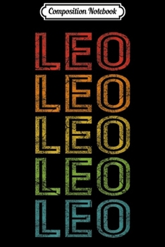 Paperback Composition Notebook: Leo First Name Vintage Retro Journal/Notebook Blank Lined Ruled 6x9 100 Pages Book