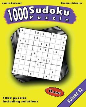 Paperback Sudoku: 1000 Hard 9x9 Sudoku, Vol. 2 Book