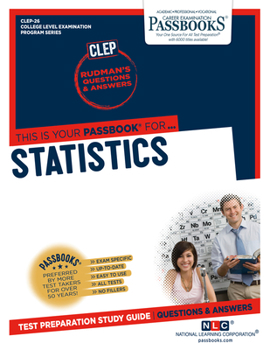 Paperback Statistics (Clep-26): Passbooks Study Guide Volume 26 Book