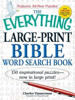 Paperback The Everything Large-Print Bible Word Search Book [Large Print] Book