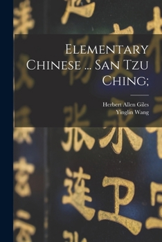 Paperback Elementary Chinese ... San tzu Ching; Book