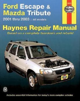 Paperback Haynes Ford Escape & Mazda Tribute 2001 Thru 2003: All Models Book