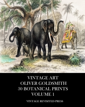 Paperback Vintage Art: Oliver Goldsmith 30 Botanical Prints Volume 1 Book