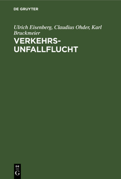 Hardcover Verkehrsunfallflucht [German] Book