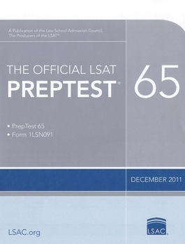 Paperback The Official LSAT Preptest 65: (Dec. 2011 Lsat) Book