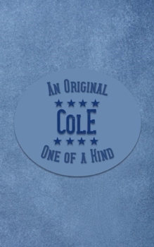 Paperback Cole: Personalized Writing Journal for Men Book