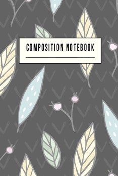 Composition Notebook: College Ruled 6" x 9" Cute Forest Writing Notes Journal,Office,Kids,School and college student.