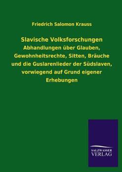 Paperback Slavische Volksforschungen [German] Book