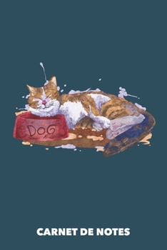 Paperback Carnet de Notes: Chat-Voleur A5 petits carreaux - 120 pages pour propri?taires de chats [French] Book