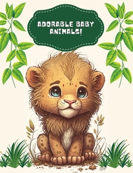 Paperback Adorable Baby Animals coloring book: : adorable baby animals drawings for children and teens Book