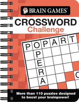 Spiral-bound Brain Games - To Go - Crossword Challenge Book